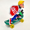 Vintage Skateboard Smack Ups Sammy Stop Sign Skateboarding Toy 1986 back right angle