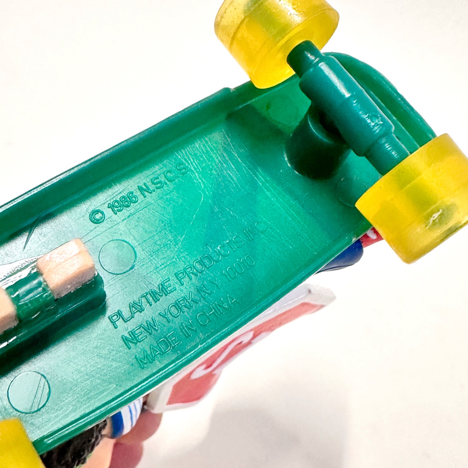 Vintage Skateboard Smack Ups Sammy Stop Sign Skateboarding Toy 1986 bottom copyright