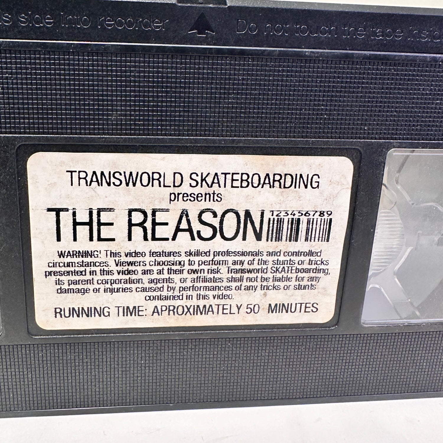 Vintage Transworld Skateboarding "The Reason" Skate Video VHS Tape 1999