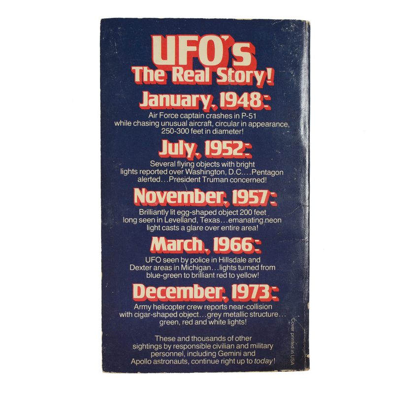 Vintage UFOs Past Present & Future Book back