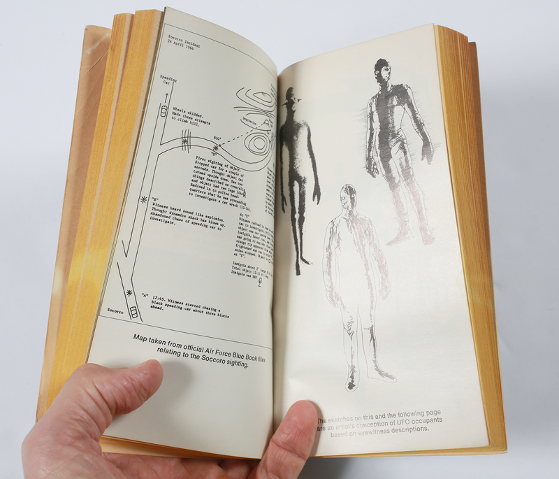 Vintage UFOs Past Present & Future Book alien illustration