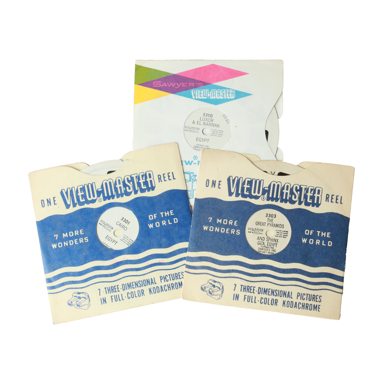 Vintage Egypt Viewmaster Reels Set of 3 1950