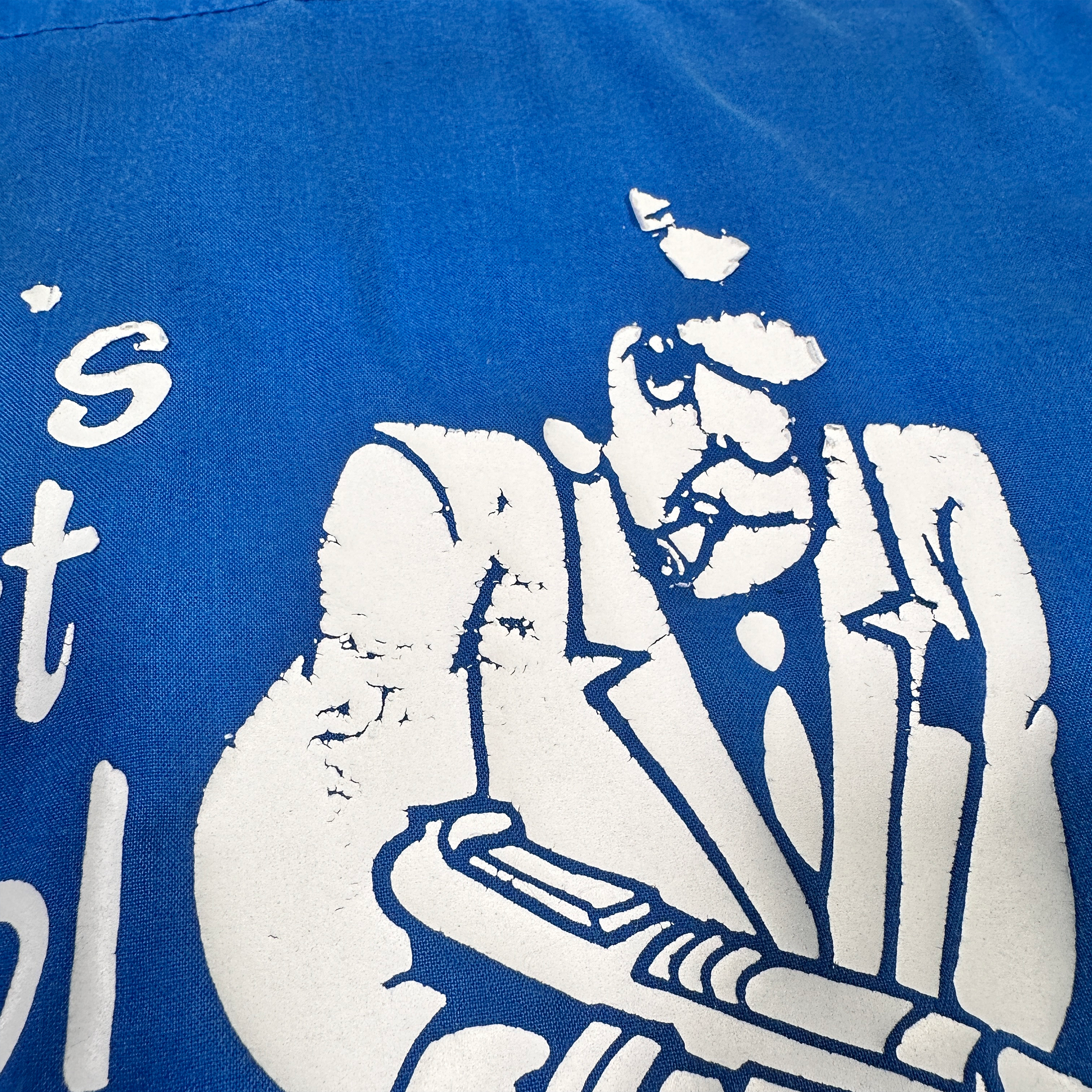 Vintage Vinnie's Pest Control Bowling Shirt Blue M