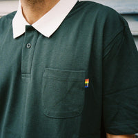theories brandi polo forest front detail