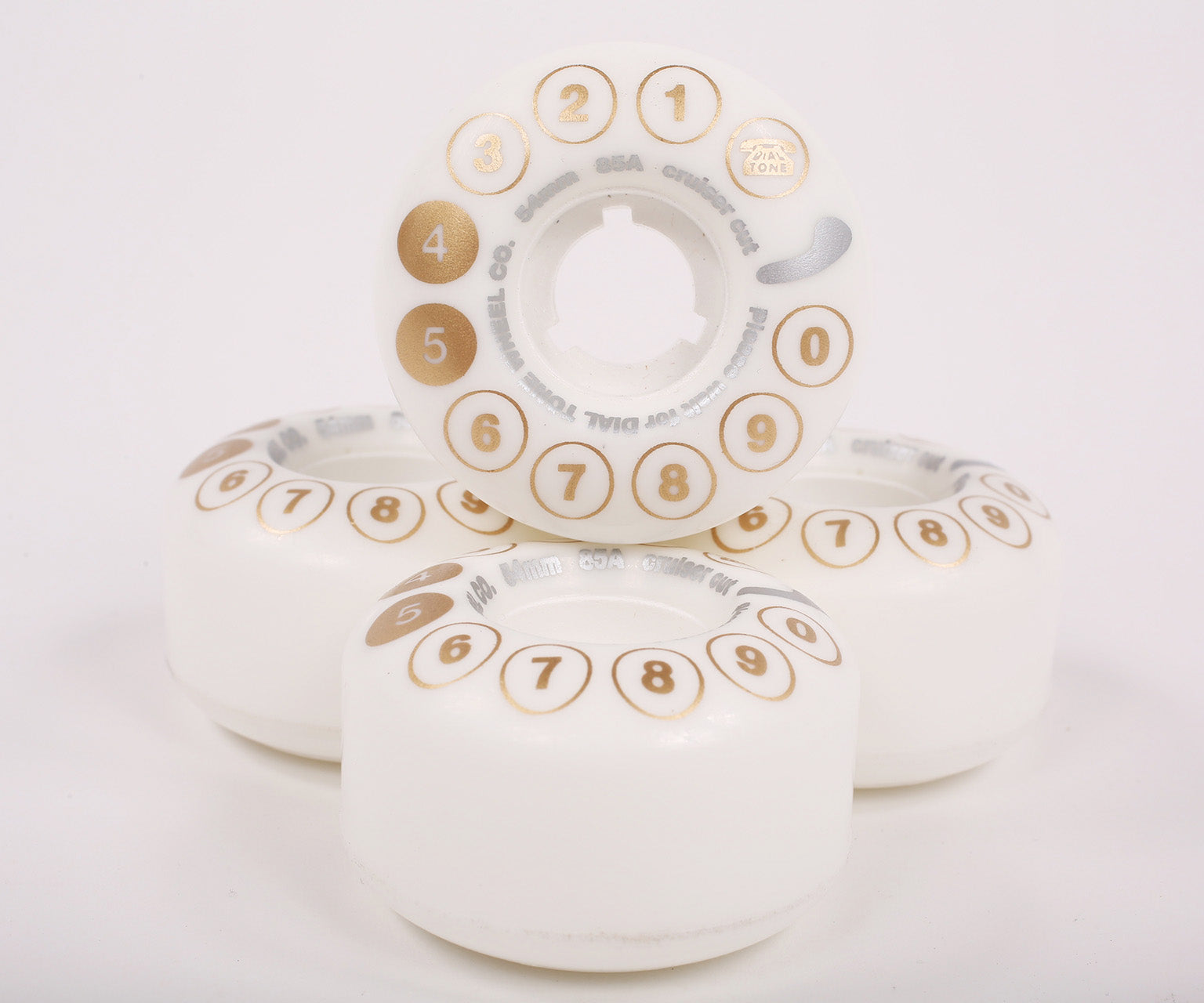 Dial Tone Wheel Co. Rotary Standard Cruiser Wheels 85A 54mm