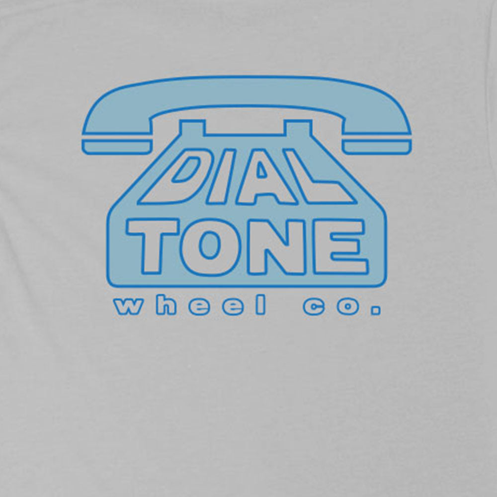 Dial Tone Wheel Co DIAL LOGO Tee Silver Back Detail