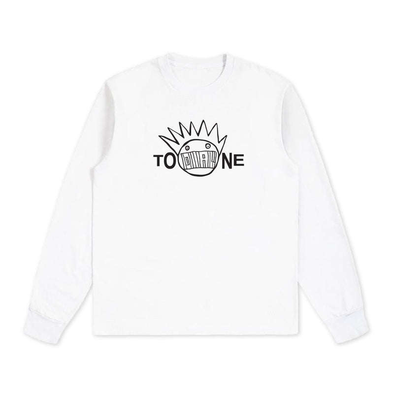 Dial Tone Wheel Co GUAVA Longsleeve White PREBOOK 