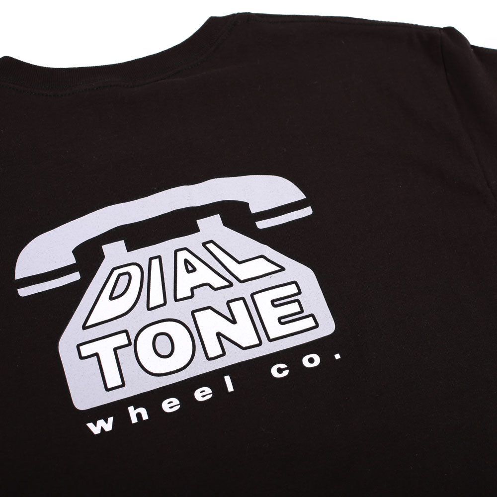 Dial Tone Wheel Co DIAL LOGO Tee Black BACK DETAIL