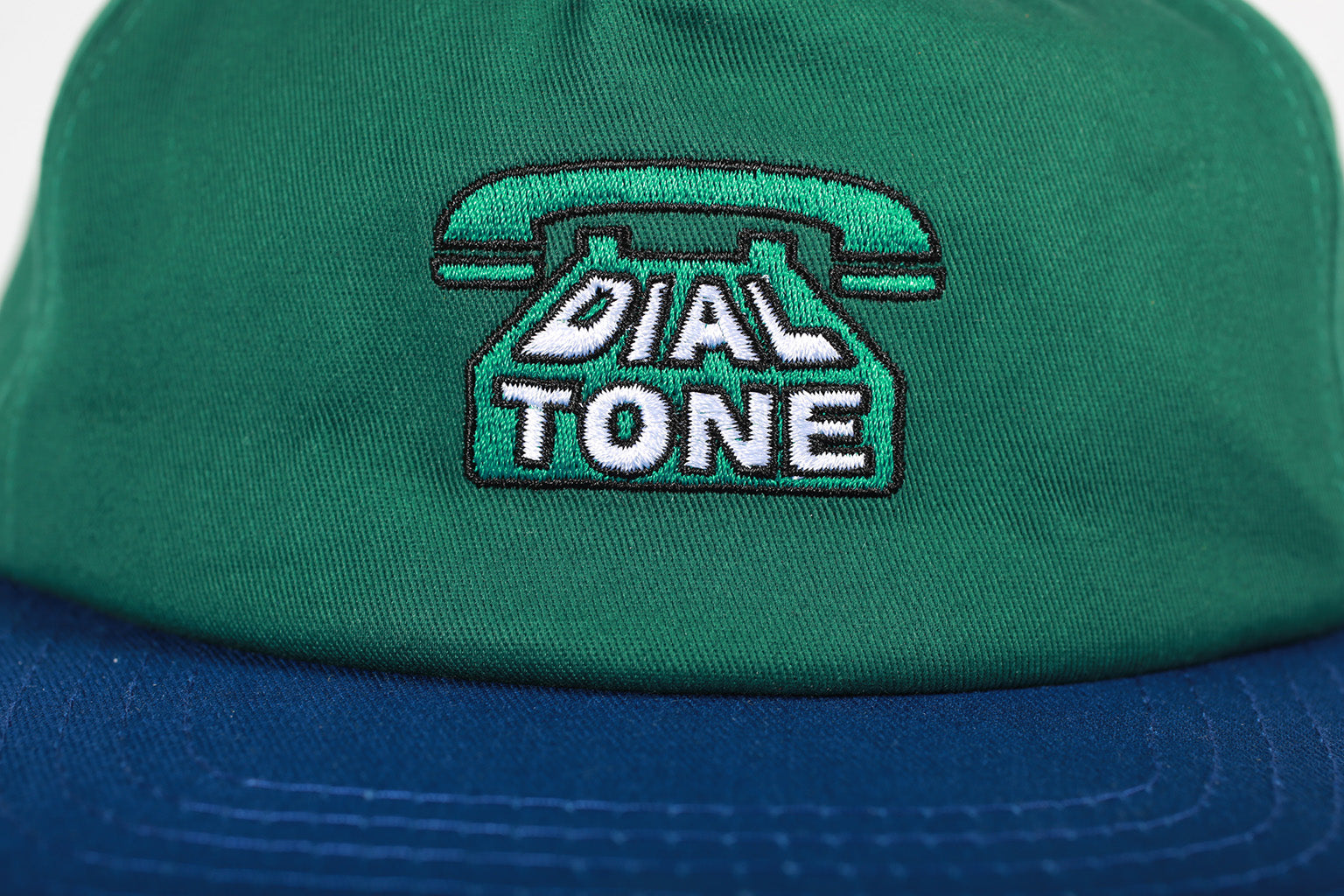 Dial Tone Wheel Co Dial Logo Snapback Hat Forest / Navy
