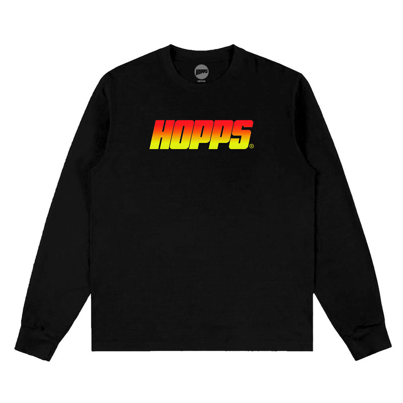 Hopps Skateboards BigHopps Blaze Longsleeve Tee Black FRONT