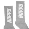 Hopps Skateboards Big Hopps Socks Grey/White Detail