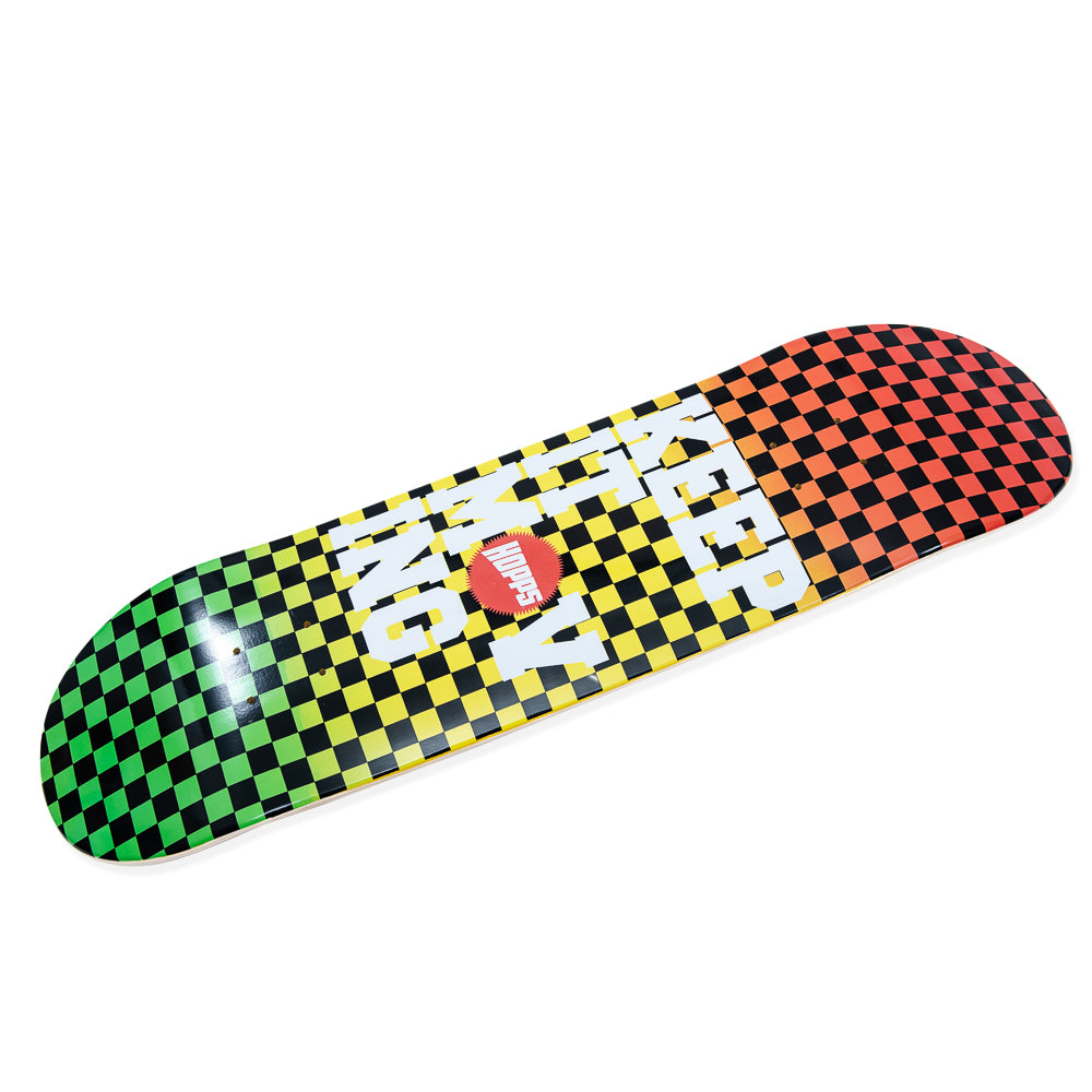 Hopps Skateboards KEEP IT MOVING CHECKERED FADE Skateboard DECK Side