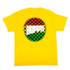 Hopps Skateboards Hopps Sun Logo Checkered Fade Tee Yellow Back