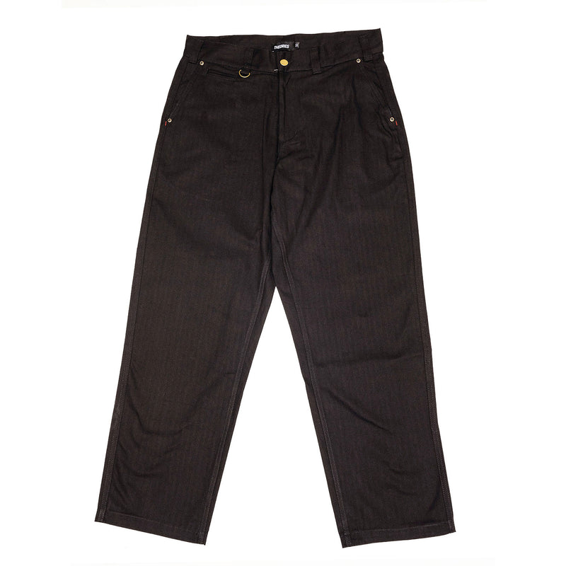 Theories Herringbone Hunting Trousers Black