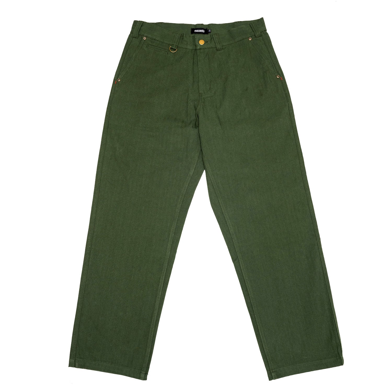 Dark Green Solid Button High Waist Women's Suit Pants - Walmart.com