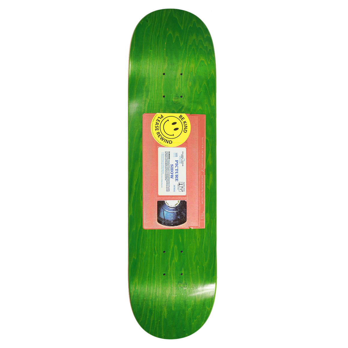 Picture Show Cassette Skateboard Deck Woodgrain