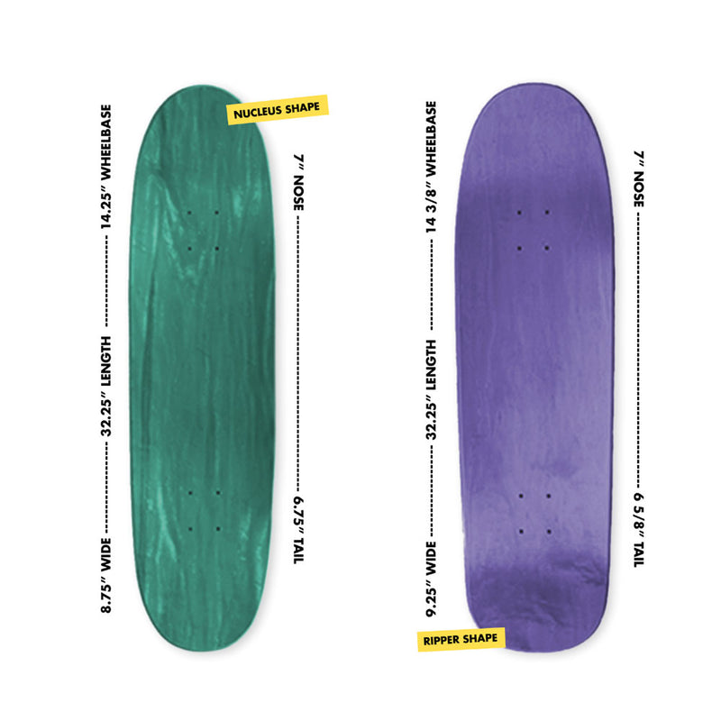 Theories Mumsley Skateboard Deck Shape Guide