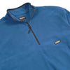 THEORIES CATSKILLS FLEECE PULLOVER BLUE FRONT DETAIL