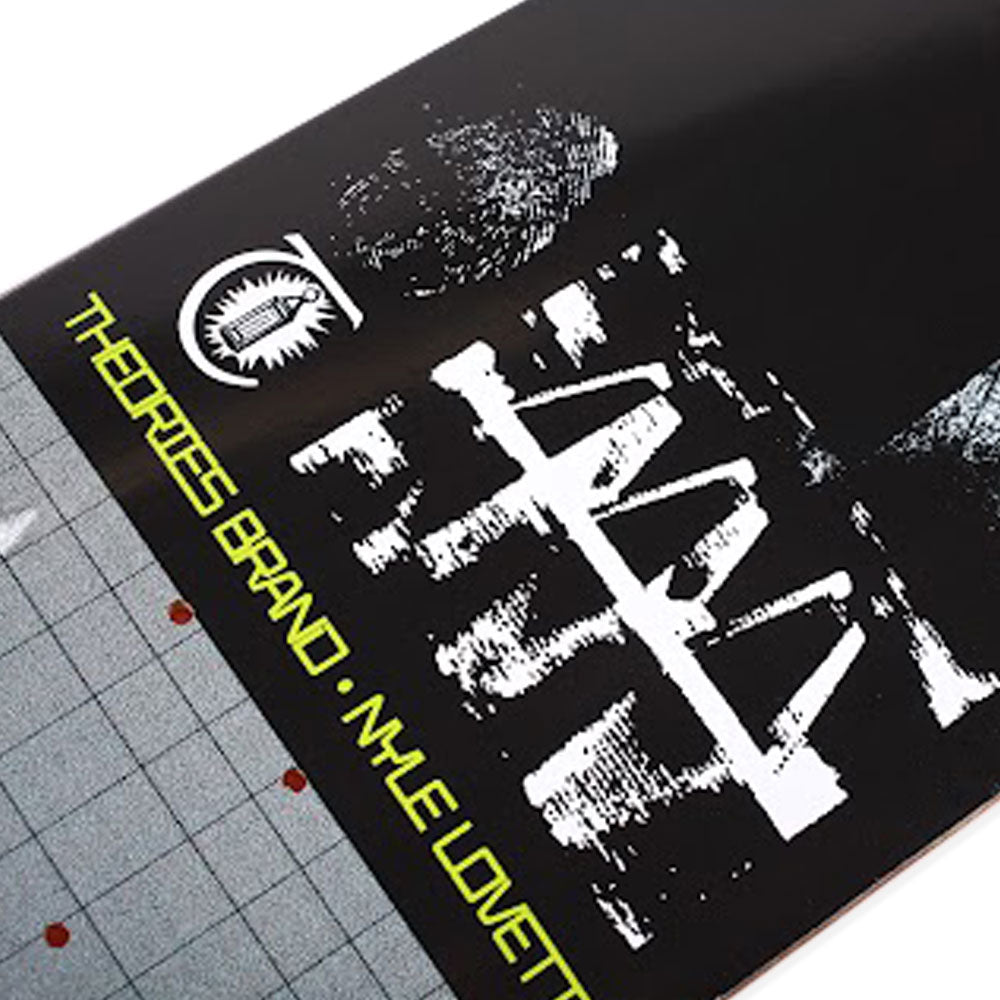 Theories Longitude Nyle Lovett Pro Skateboard Deck Detail