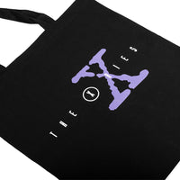 Theories Paranormal Tote Black Front Detail