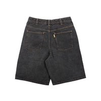 Theories Plaza Denim Shorts Washed Black Prebook