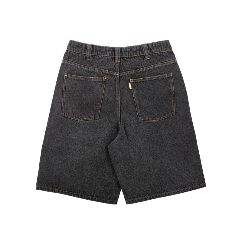 Theories Plaza Denim Shorts Washed Black Prebook