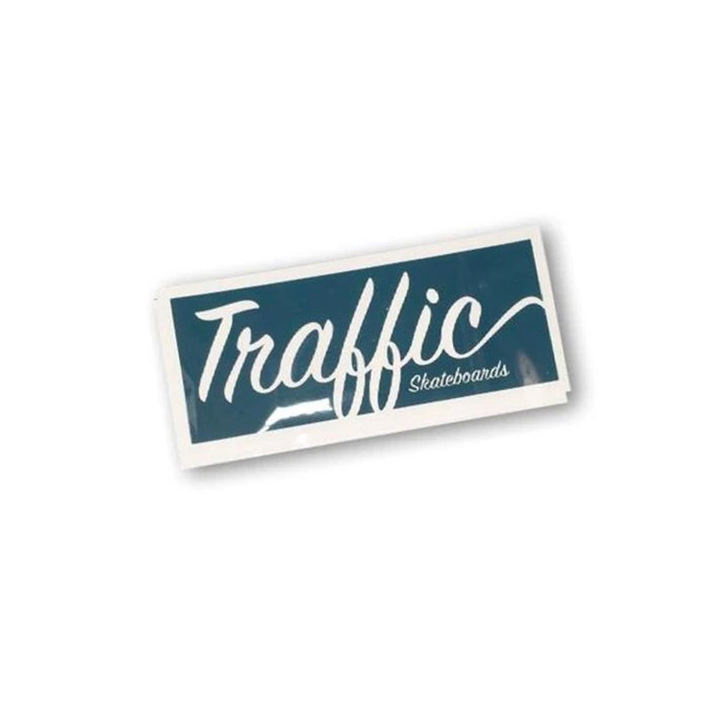 Traffic Skateboards Script Sticker Pack Green Prebook