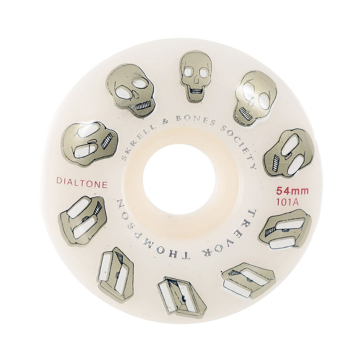 Dial Tone Wheel Co. Thompson Skrell and Bones Wheels 54mm